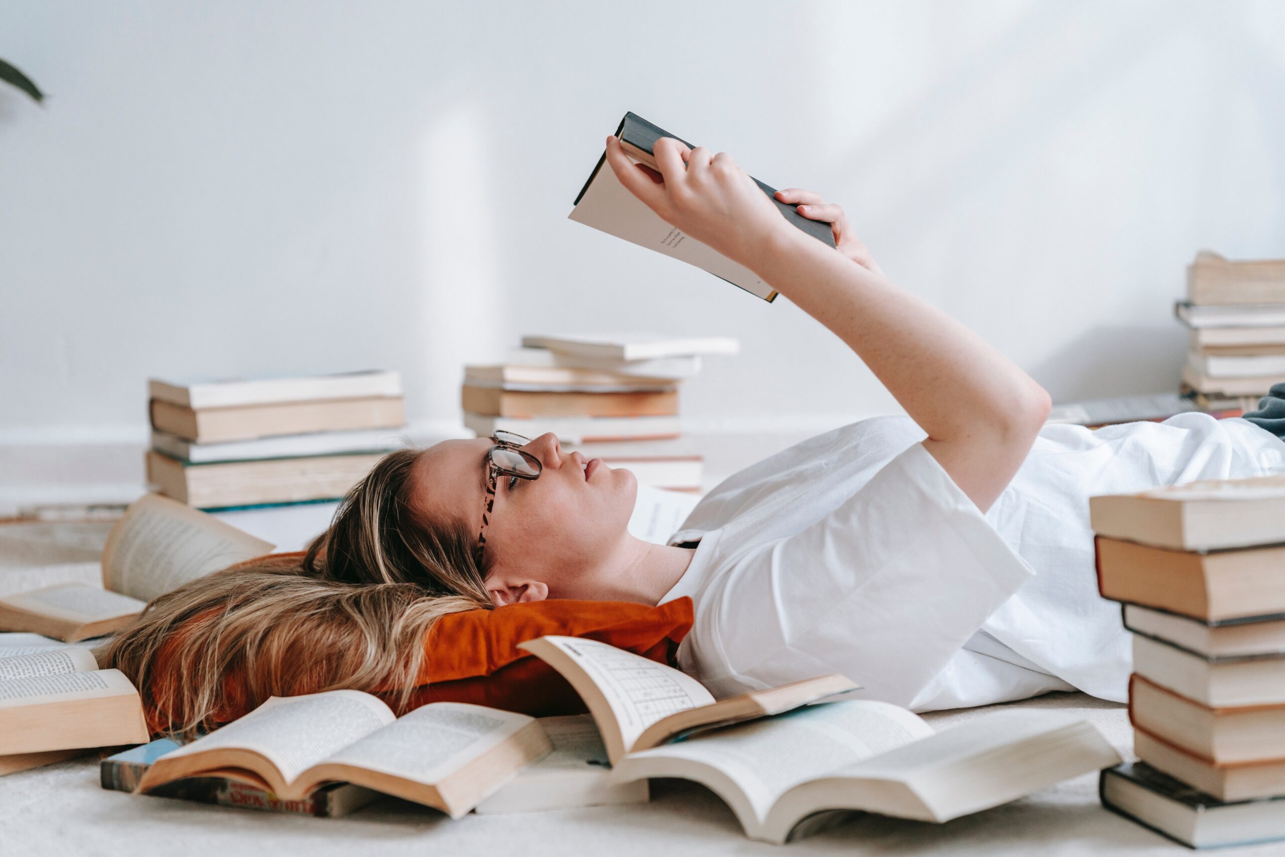 Woman researching myths about concussions